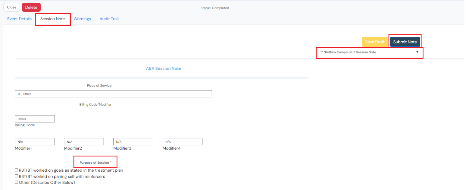 Verifying Appointments and Adding Session Notes